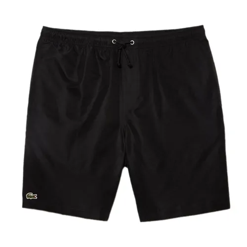 Quần Short Tennis/Pickerball Nam Lacoste Men's Tennis Light Diamond Taffeta Fabric GH353T 10 031 Màu Đen