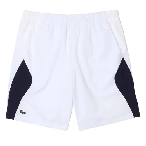 Quần Shorts Tennis/Pickerball Nam Lacoste De Tenis Sin Costuras Sport Para Hombre GH9420 00 522 Màu Trắng - Xanh