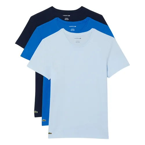 Set 3 Áo Thun Nam Lacoste Men's 3-Pack Slim Fit Undershirts TH2273 ELI Màu Xanh Size XS
