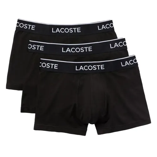 Set 3 Quần Lót Nam Lacoste Casual Black Trunks 5H3389 031 Màu Đen Size XS