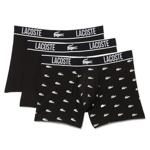 Set 3 Quần Lót Nam Lacoste Jersey Trunk 3 Pack 5H9972 10 MYJ Màu Đen Size XS