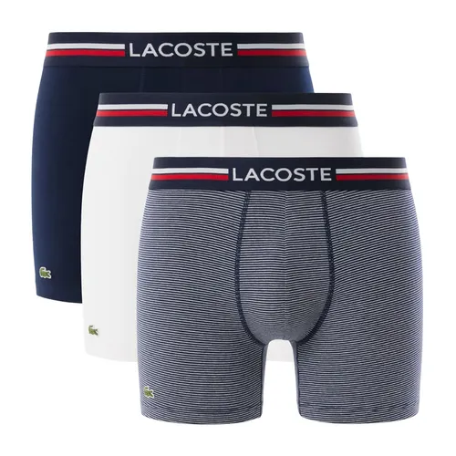 Set 3 Quần Lót Nam Lacoste Men's 3-Pack Cotton Boxer Briefs 6H1281 525 Phối Màu Size XS