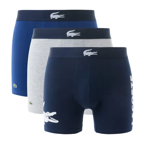 Set 3 Quần Lót Nam Lacoste Men's 3-Pack Cotton Boxer Briefs 6H1295 BCK Phối Màu Size XS