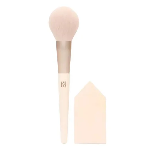 Set Cọ Má Và Mút Tán Hera Base Tool Kit Brush Puff 2 Món