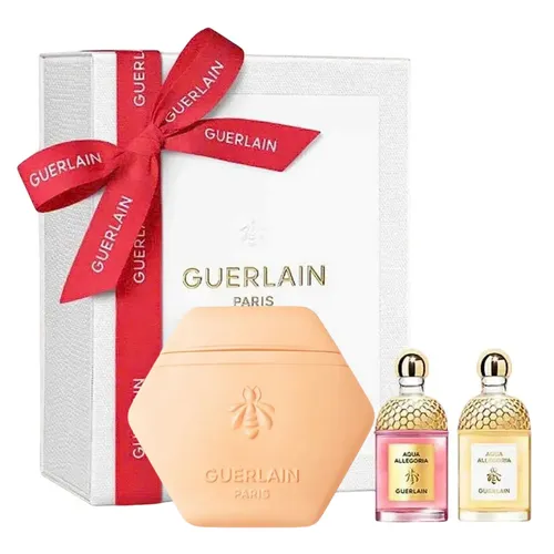 Set Kem Dưỡng Da Tay Guerlain Mandarine Basilic + Nước Hoa Guerlain Aqua Allegoria 3 Món