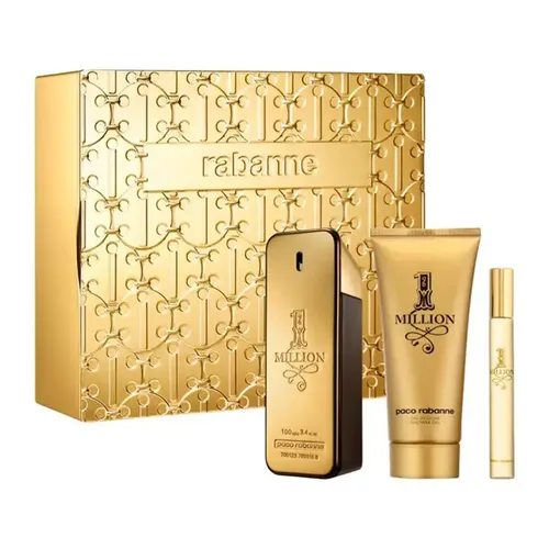Set Nước Hoa Nam Paco Rabanne One Milion EDT 3 Món (EDT 100ml + EDT 10ml + Shower Gel 100ml)