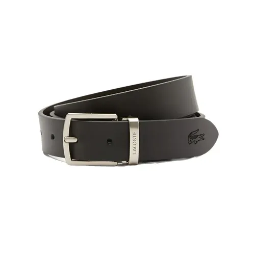 Set Thắt Lưng Nam Lacoste Men's 2-Buckle Belt Smooth Leather RC4060 Màu Đen Size 100