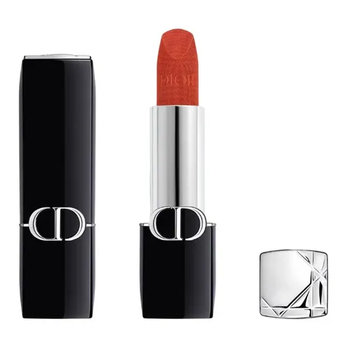 Son Dior Rouge Couture Colour 840 Rayonnante Velvet Finish Màu Cam Gạch Đậm