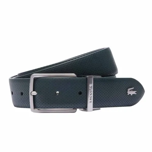 Thắt Lưng Nam Lacoste Men's Reversible Leather Belt RC4097 H42 Màu Xanh Size 100 (Hai Mặt)