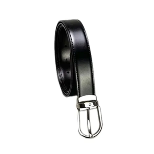Thắt Lưng Nam Montblanc Horseshoe Shiny Palladium Coated Pin Black/Brown SP148523 Màu Nâu Đen