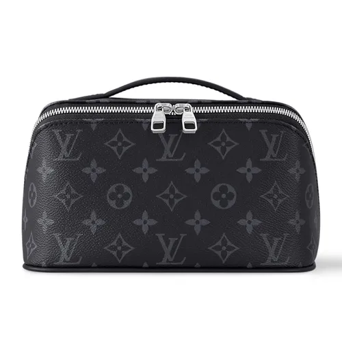 Túi Cầm Tay Nam Louis Vuitton LV Toiletry M11508 Màu Xám Đen