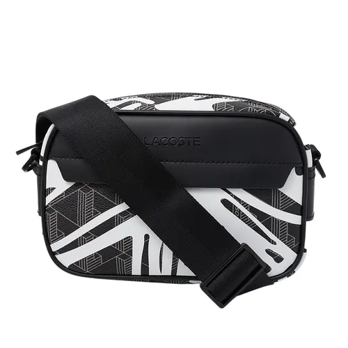 Túi Đeo Chéo Nam Lacoste Small The Blend Reporter Bag NH4785BG Q11 Màu Đen Trắng