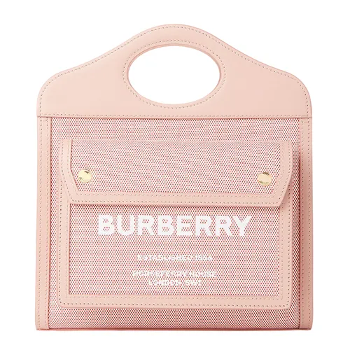 Túi Đeo Chéo Nữ Burberry Logo Print Pocket Bag 8063311 Màu Hồng Nhạt