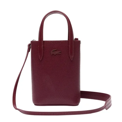 Túi Đeo Chéo Nữ Lacoste Chantaco Classics Leather Tote Mini NF4333KL M36 Màu Đỏ
