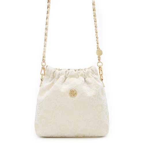 Túi Đeo Chéo Nữ Lyn Fontia Bliss Crossbody Bag - Light Beige LL25FBT632 Màu Trắng Be