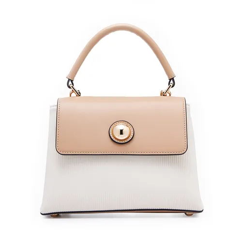 Túi Đeo Chéo Nữ Lyn Harmony Top Handle Handbag - White Variation 2 L25FBWB028 Màu Be Trắng