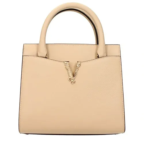 Túi Đeo Chéo Nữ Versace 2Way Visetos Shoulder Bag Màu Be