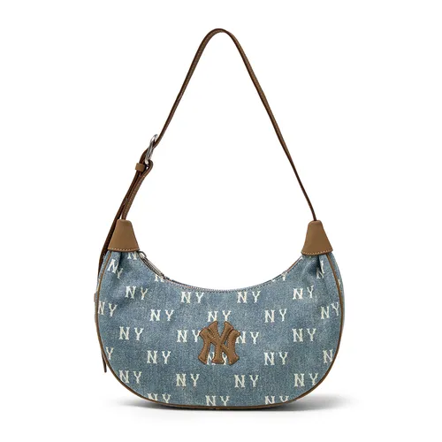 Túi Đeo Vai Nữ MLB Hobo Denim Classic New York Yankees 3ABQMV55N-50BLL Màu Xanh Blue