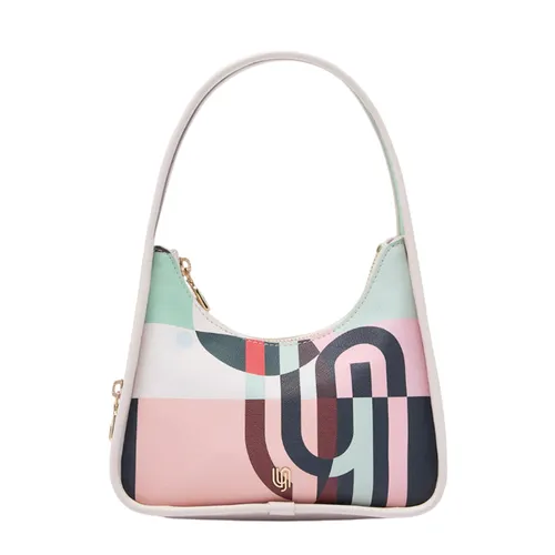 Túi Đeo Vai Nữ Lyn Maddie S Shoulder Bag Printed Off White LL25FBM602 Màu Trắng/Hồng
