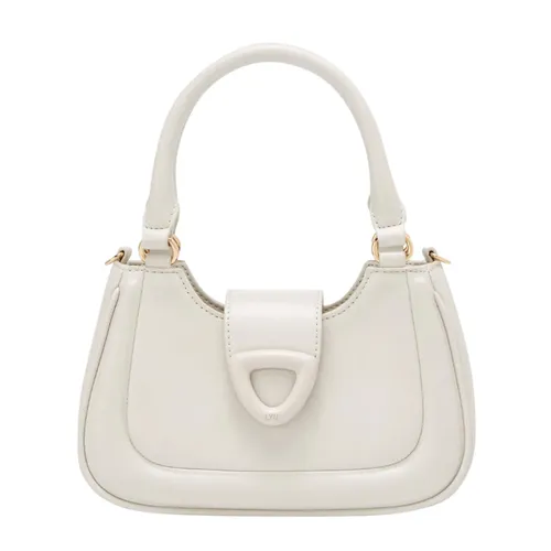Túi Đeo Vai Nữ Lyn Matric Shoulder Bag Light Grey LL25FBS004 Màu Xám Trắng