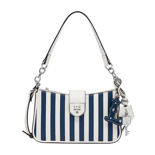 Túi Đeo Vai Nữ Lyn Re-Edit Wonder Ray S Shoulder Bag L25FBWA049 Màu Xanh/Trắng