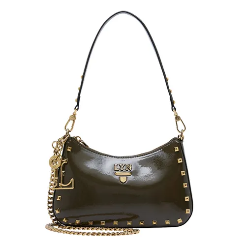 Túi Đeo Vai Nữ Lyn Tricia Rocky Shoulder Bag Dark Green LL24FBS183 Màu Xanh Rêu