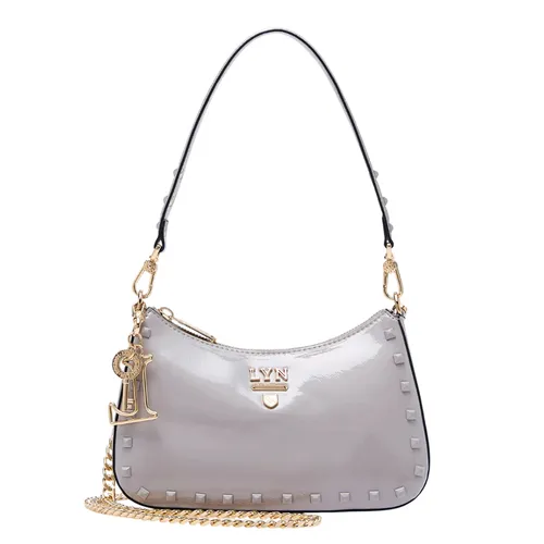 Túi Đeo Vai Nữ Lyn Tricia Rocky Shoulder Bag Grey LL24FBS183 Màu Xám