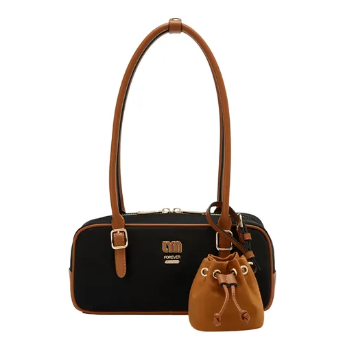 Túi Đeo Vai Nữ Lyn Malik M Shoulder Bag Black LL25FBF040 Màu Đen