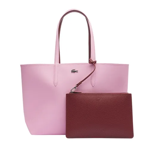 Túi Tote Nữ Lacoste Anna Reversible Tote With Pouch NF2142AA N08 Hai Mặt Màu Hồng/Đỏ