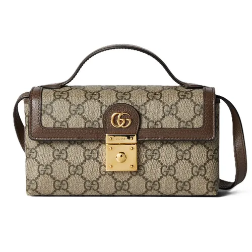 Túi Xách Nữ Gucci Ophidia Mini Bag Ebony 772314-K9GSG-8367 Màu Be Nâu