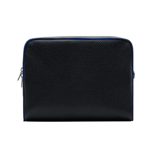 Ví Nam Burberry Heritage EKD Calf Leather Wallet Màu Đen