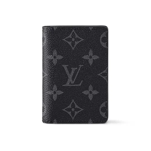 Ví Nam Louis Vuitton LV Pocket Organizer M61696 Màu Đen