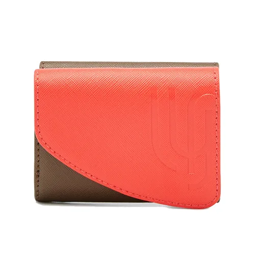 Ví Nữ Lyn Maddie Fold Wallet - Dark Brown LL25FWM606 Màu Nâu Đỏ