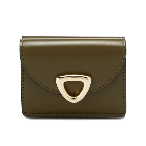 Ví Nữ Lyn Matric Short Wallet - Dark Green LL25FWS002 Màu Xanh Green