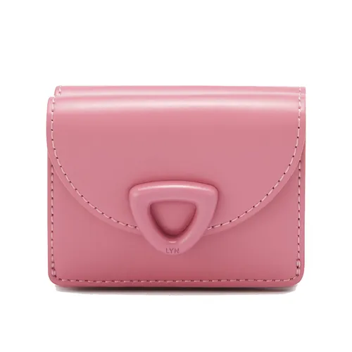 Ví Nữ Lyn Matric Short Wallet - Dark Pink LL25FWS002 Màu Hồng