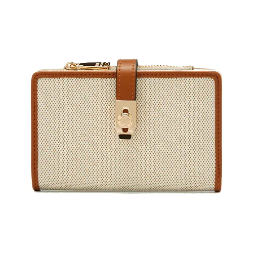 Ví Nữ Lyn Re-Edit Anderson Ease Semi Wallet - Tan L25FWWA015 Màu Nâu Be