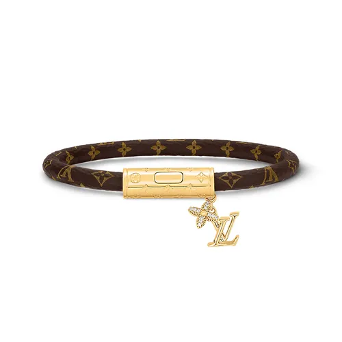 Vòng Đeo Tay Louis Vuitton LV Push M1035E Màu Nâu