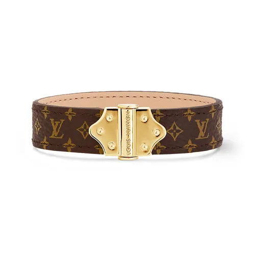 Vòng Đeo Tay Nữ Louis Vuitton LV Nano Monogram M8112F Màu Nâu