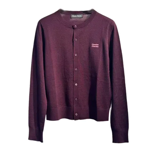 Áo Cardigan Nữ Chester Charles Red Shirt Logo CW603KL0703RD Màu Đỏ Size S