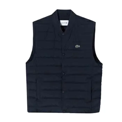 Áo Khoác Gile Nam Lacoste Lightweight Down Vest Màu Xanh Navy Size 48