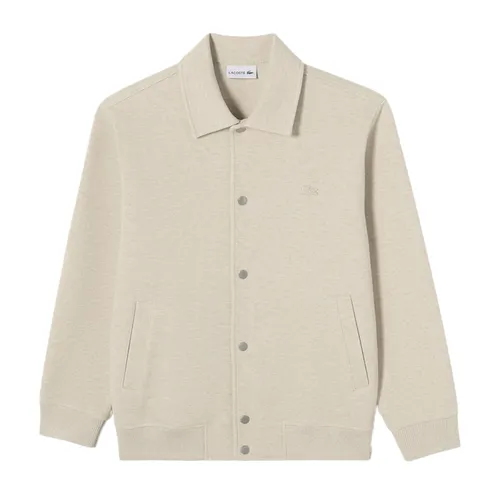 Áo Khoác Nam Lacoste Men's Kara Sweat SH230E 55G XFJ Màu Kem Size 4