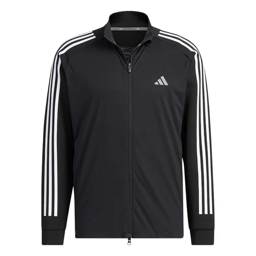 Áo Khoác Nam Adidas Khóa Kéo 3 Sọc HT6856 Màu Đen Size S