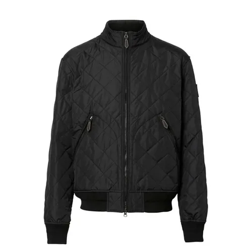 Áo Khoác Nam Burberry Diamond Quilted Jacket 8019131 Màu Đen Size 48