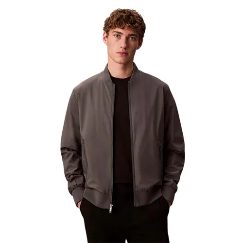 Áo Khoác Nam Calvin Klein CK Chamarra Bomber Para Hombre 40FM512-023 Màu Xám Đậm Size XS