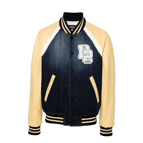 Áo Khoác Nam Dsquared2 Street College Panelled Bomber Jacket S74AM1451 Phối Màu Size 46