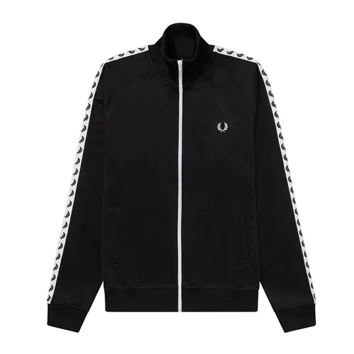 Áo Khoác Nam Fred Perry Taped Track Jacket J6231 BLK Màu Đen Size S