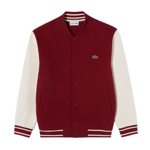 Áo Khoác Nam Lacoste Men's Stadium Neck Sleeve Contrast Sweatshirt SH220E 55G 476 Màu Đỏ Size 3