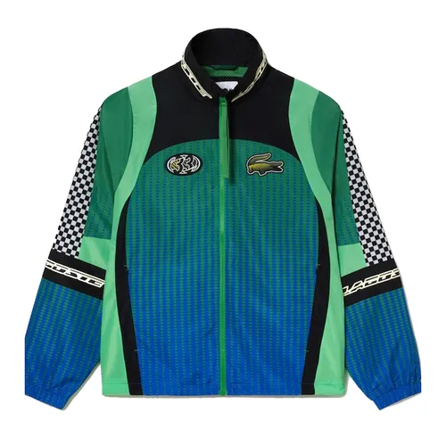 Áo Khoác Nam Lacoste Ombré Checkerboard Track Jacket BH5429-51 CHY Màu Xanh Size M