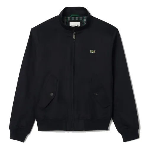 Áo Khoác Nam Lacoste Water-Repellent Twill Harrington Jacket BH7186 51 HDE Màu Xanh Navy Size XS