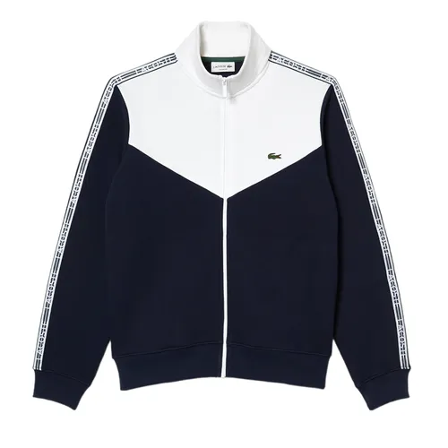 Áo Khoác Nỉ Lacoste Men’s Classic Fit Colorblock Zipped Jogger Sweatshirt SH5808-51 525 Màu Trắng - Xanh